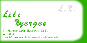 lili nyerges business card